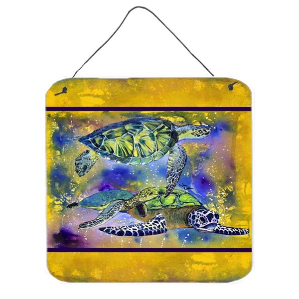 Micasa Turtle Aluminium Metal Wall or Door Hanging Prints MI54698